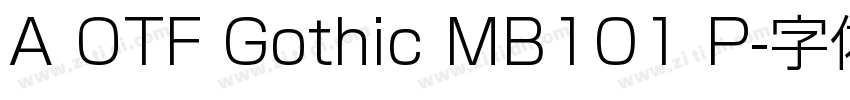 A OTF Gothic MB101 P字体转换